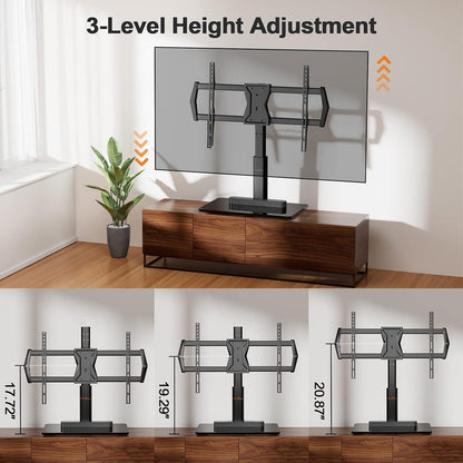 Perlegear TV Standfuss Schwenkbar für 37-70 Zoll Fernseher