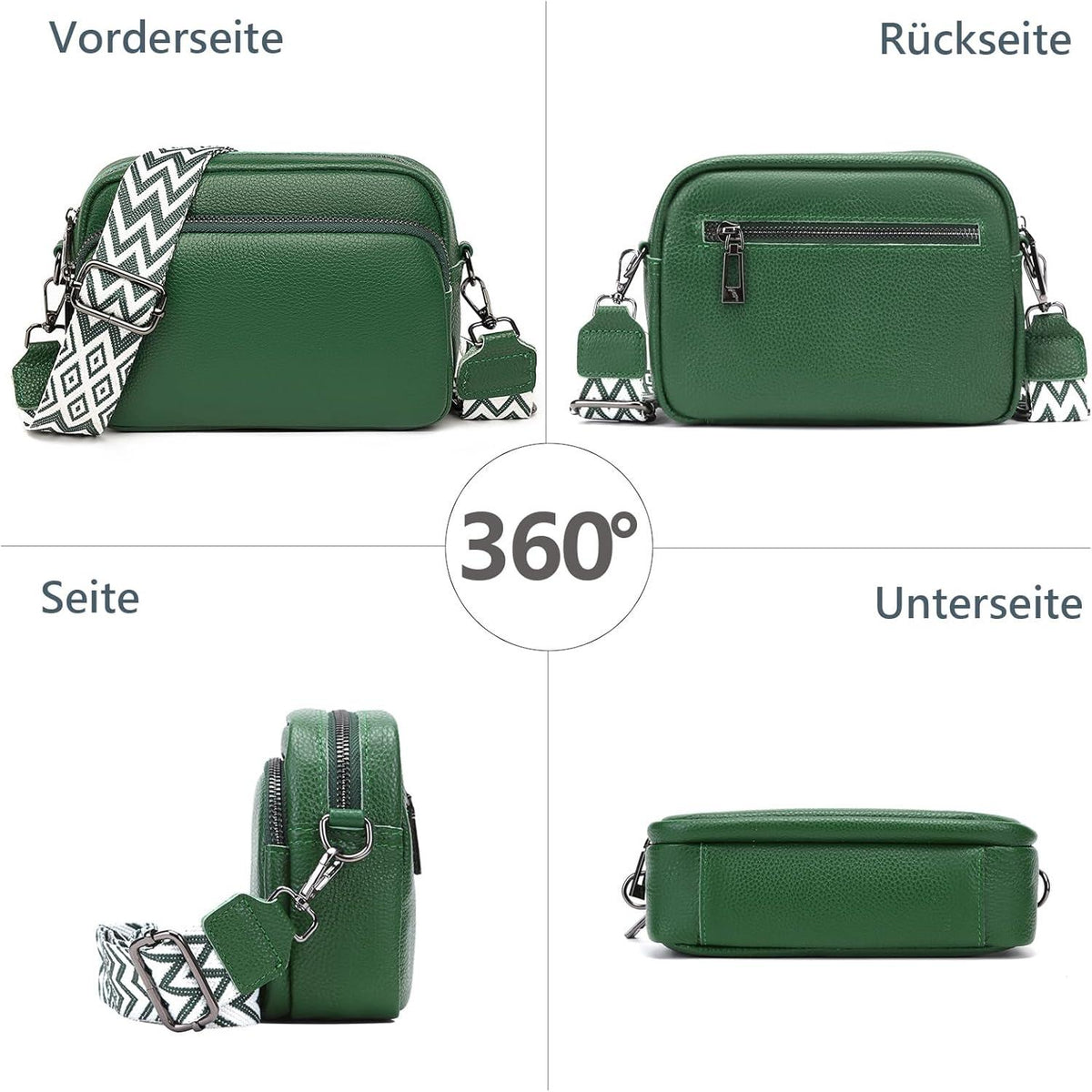 Handy Umhängetasche Echtes Leder Crossbody Damen Tasche Co890