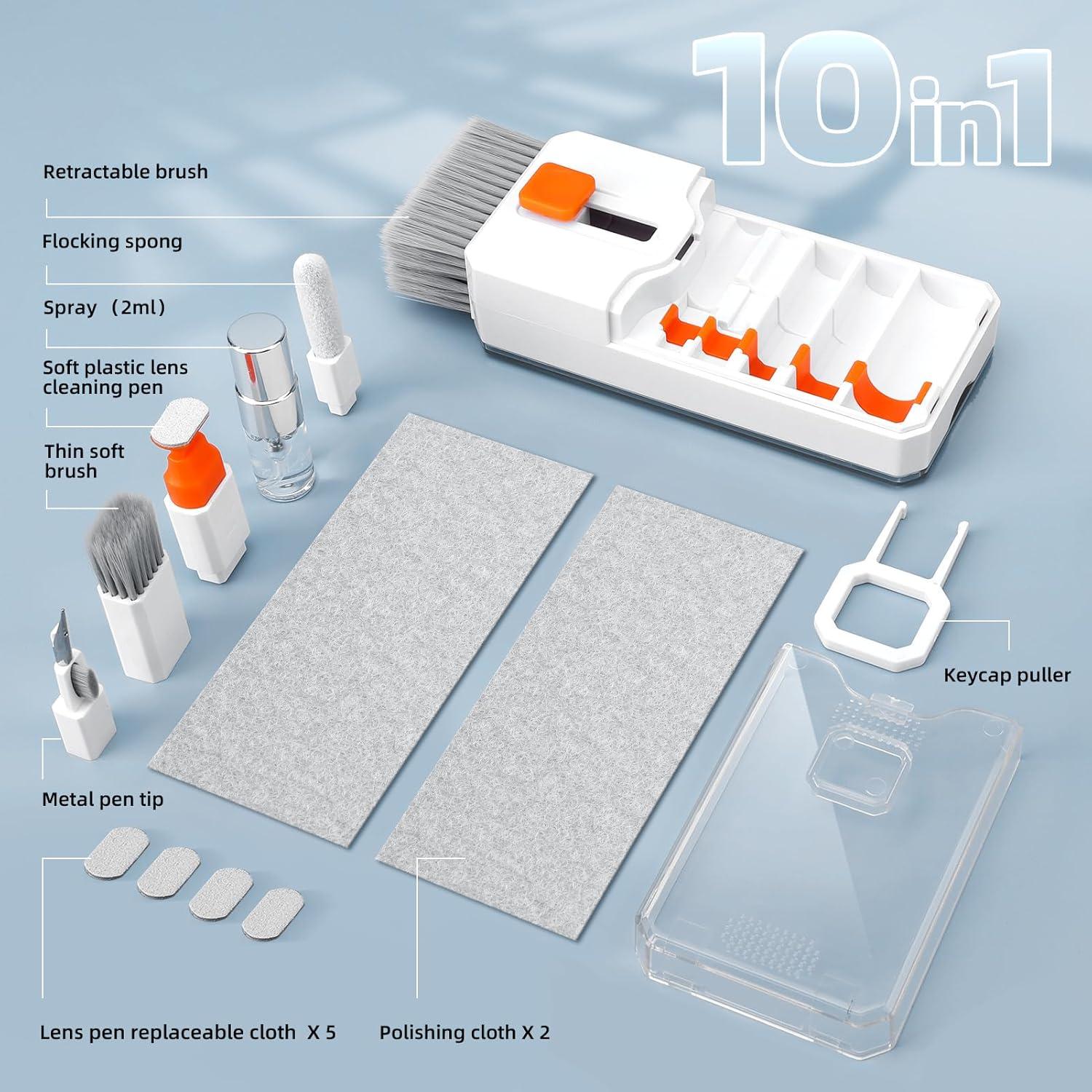 Ordilend Tastatur Reinigungsset 1-in-1 Keyboard Cleaner PC Laptop Handy Tablet Kamera