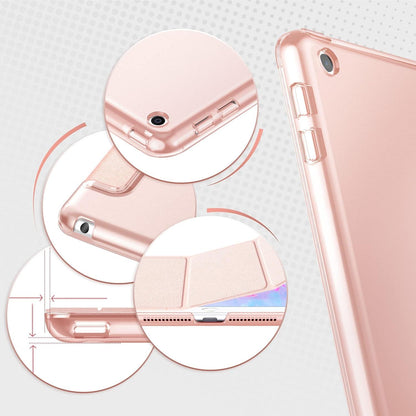 iPad 9.7 Hülle Ultra Dünn Transluzent Matt Rückseite Roségold