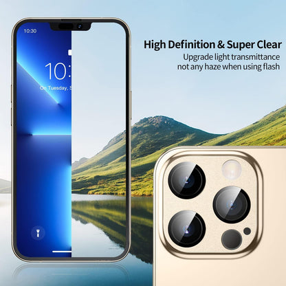 Kameraschutz für iPhone 13 Pro Max mattes Aluminiumlegierung Glas