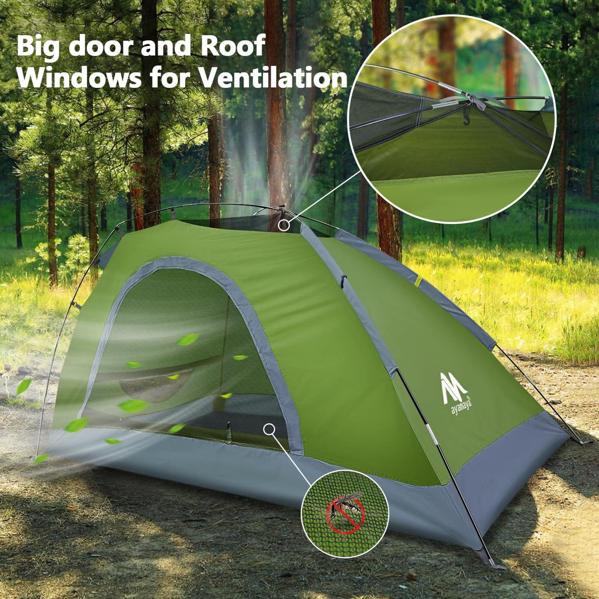 Ultraleichtes Wasserdichtes Einmannzelt Trekking Camping