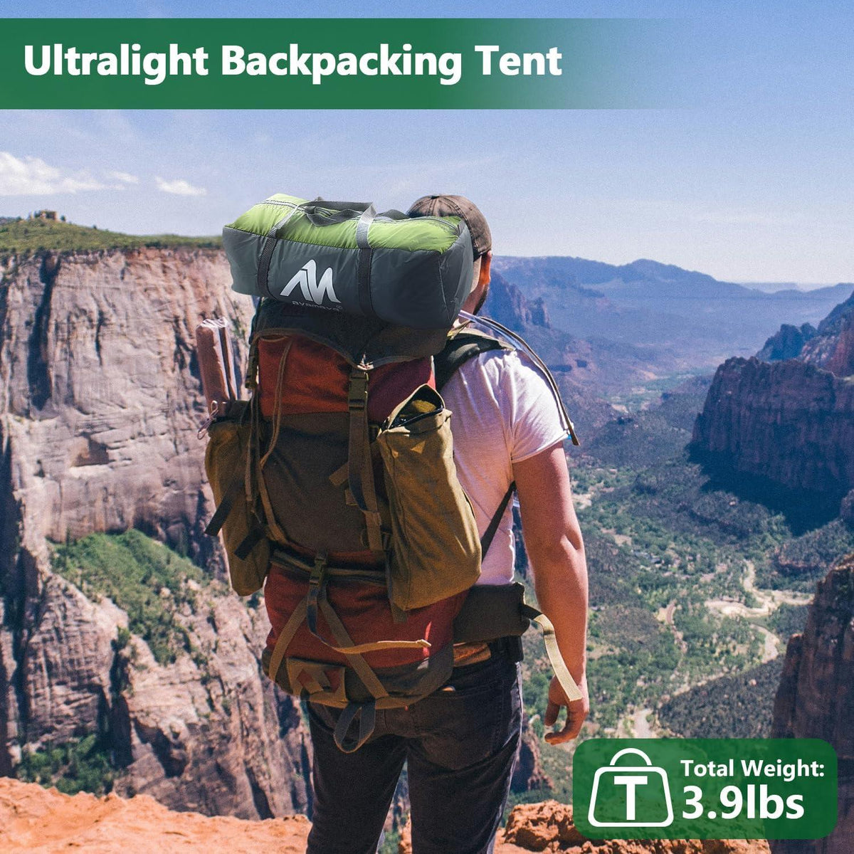 Ultraleichtes 1-Personen Zelt Wasserdicht Camping Trekking Outdoor
