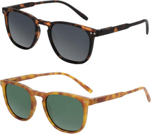 Polarisierte Sonnenbrille Vintage Retro Rund Quadratisch UV400 Set