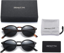 4er Pack Polarisierte Sonnenbrillen Vintage Retro Rund Eckig UV400 Schutz