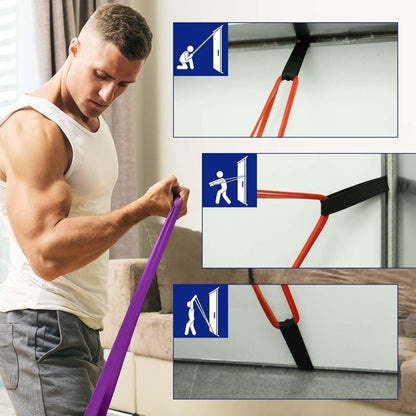 Widerstandsbänder 4er Set 2m Fitnessbänder für Muskelaufbau