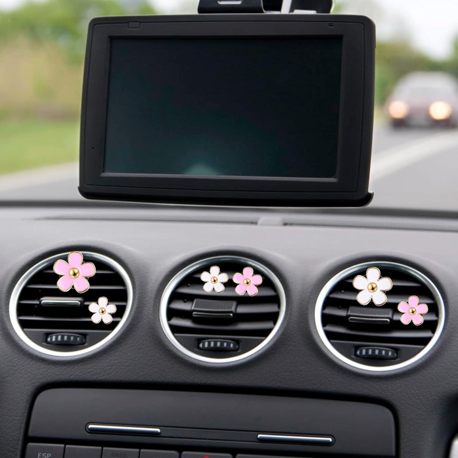 8er Set Gänseblümchen Auto Lufterfrischer Clip Aromatherapie