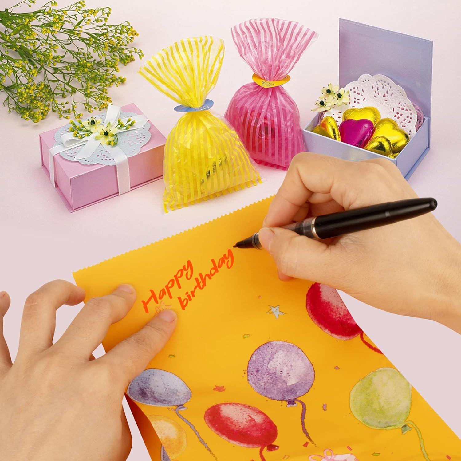 24x Geschenktüten Papier Bunt 22x12x7cm Mitgebsel Kindergeburtstag
