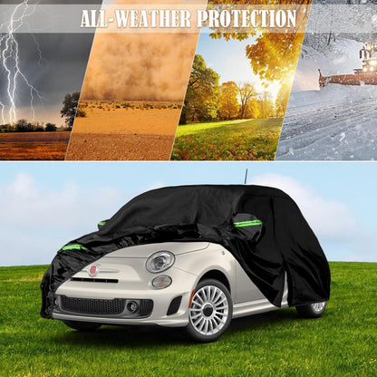 Wasserdichte Autoabdeckung für Fiat 500/Abarth 2007-2024