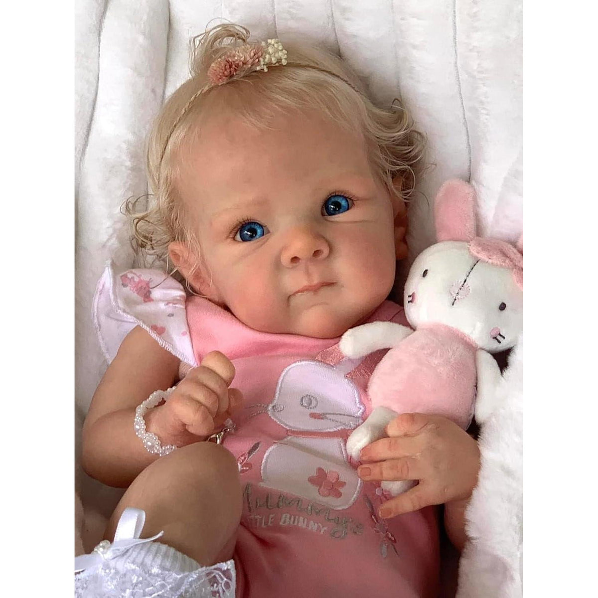Reborn Baby Mädchen 18 Zoll – Weiche Reborn Puppe mit Zubehör