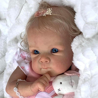 Reborn Baby Mädchen 18 Zoll – Weiche Reborn Puppe mit Zubehör