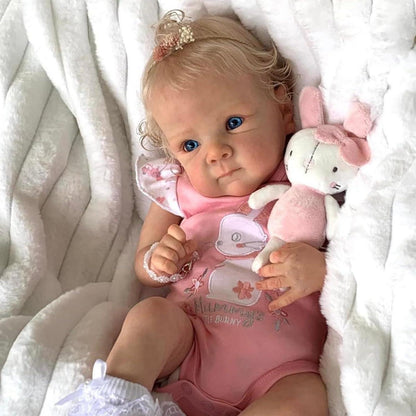 Reborn Baby Mädchen 18 Zoll – Weiche Reborn Puppe mit Zubehör