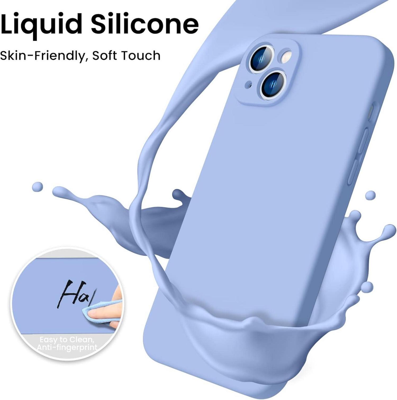 iPhone 14 Liquid Silicone Hülle 360° Voll abgedeckte stoßfeste