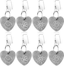 Tischdeckenbeschwerer Set 8-tlg. für Draußen, Marmor Design