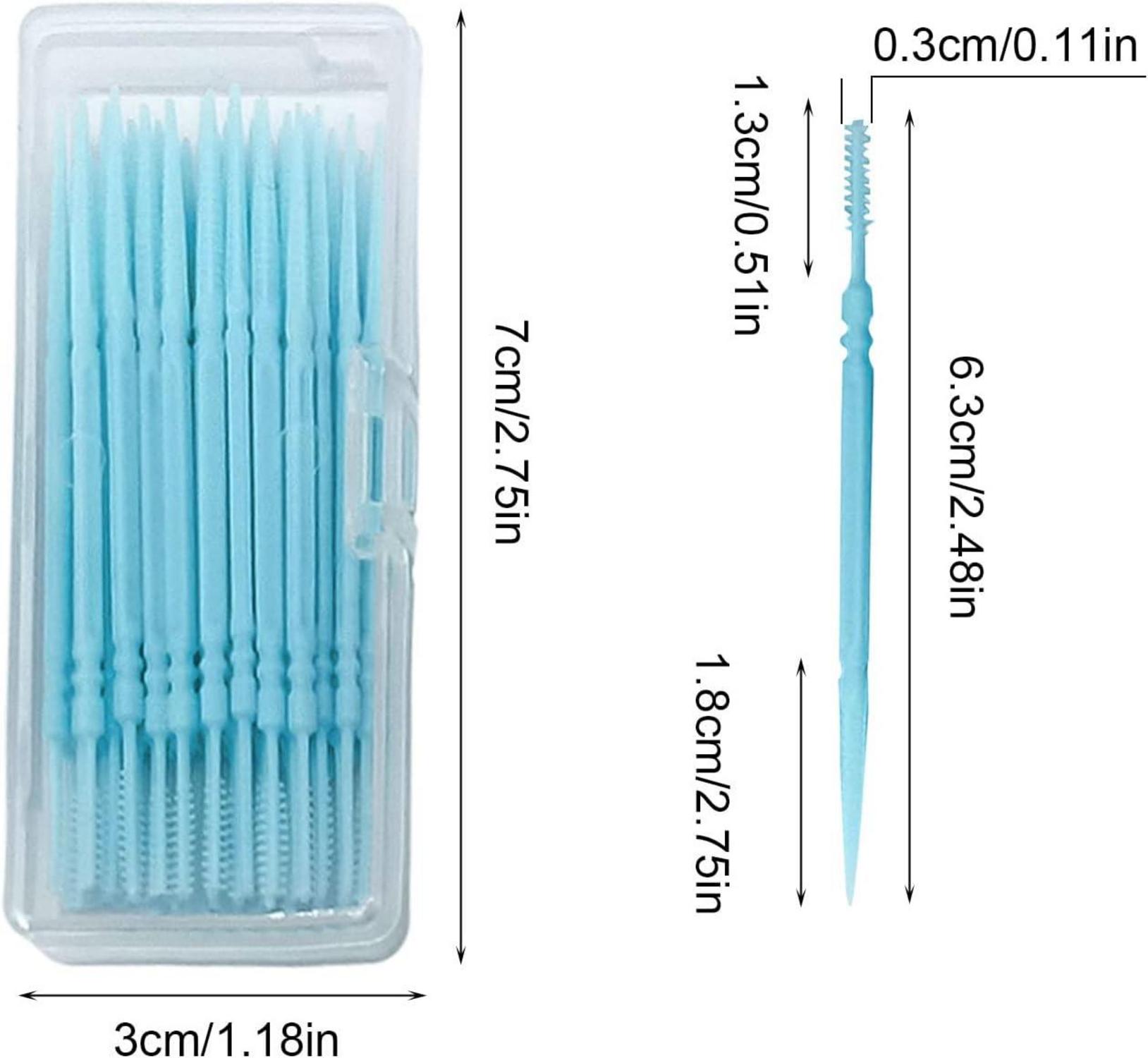 Interdentalbürsten 240 Stück, Zahnstocher Floss Stick