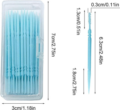 Interdentalbürsten 240 Stück, Zahnstocher Floss Stick