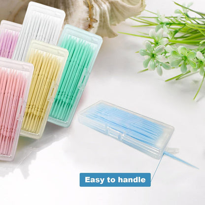 240 Stück Interdentalbürste Zahnstocher Dental Floss Zahnseide Stick