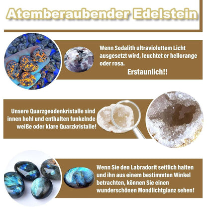 Adventskalender 2026 Kinder Kristalle Edelstein Mineralien