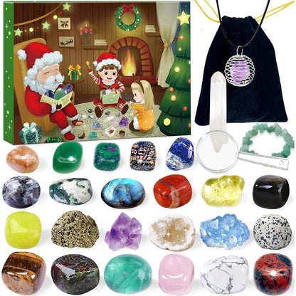 Edelstein Adventskalender 2026 | 24 Natürliche Kristalle