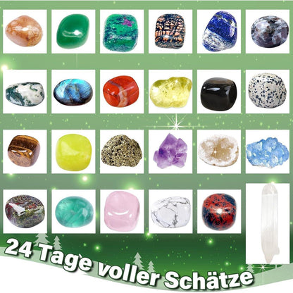 Edelstein Adventskalender 2026 | 24 Natürliche Kristalle