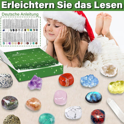 Edelstein Adventskalender 2026 | 24 Natürliche Kristalle