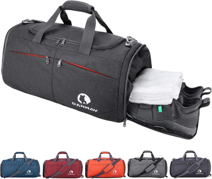 Sporttasche mit Schuhfach und Nassfach, Leichtgewicht 45L