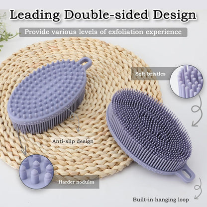 Silikon Körperschrubber Doppelseitig für Peeling und Massage