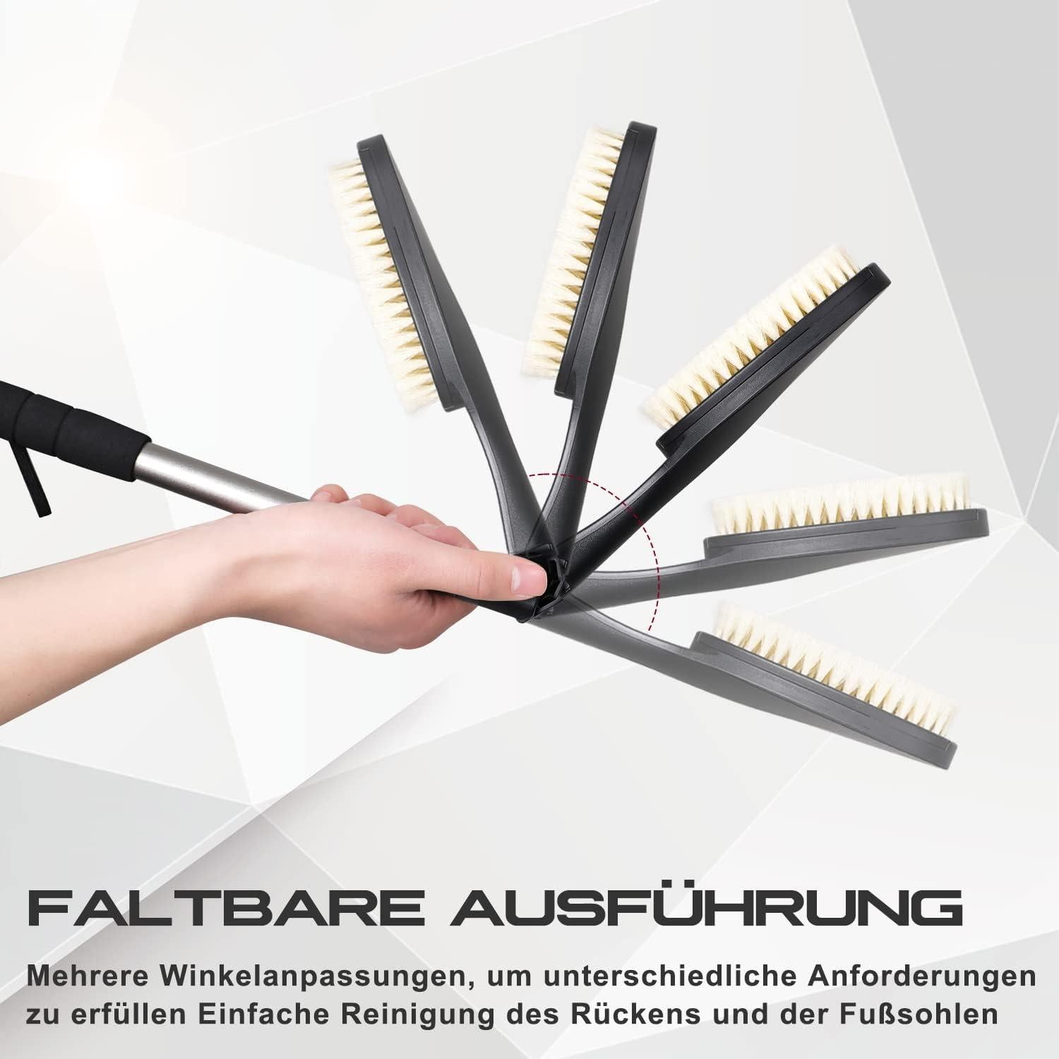 3er Set Rückenbürste Körperbürste Duschbürste Trockenbürste Eincremehilfe