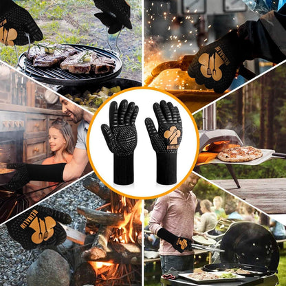 Grillhandschuhe Hitzebeständig bis 800 Grad Grill Zubehör
