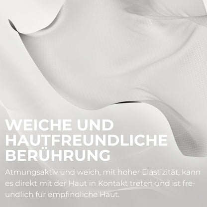 Gaming Stuhl Stoff mit Gel-Pad und Massage Fußstütze Grau