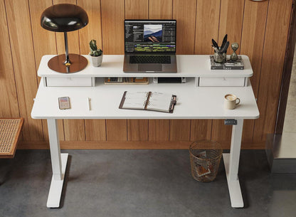 Höhenverstellbarer Elektrischer Stehtisch 120 x 60 cm Weißer