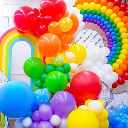 Luftballons Bunt 120 Stück Ballons Regenbogen Party Deko Girlande Hochzeit