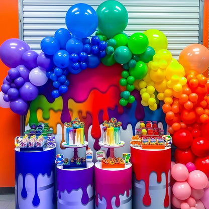 120x Luftballons Set bunt 5 10 12 18 Zoll Girlande Regenbogen für Hochzeit Party