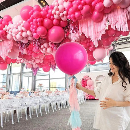 Luftballons Rosa 120 Stück Heißes Rosa Ballongirlande Kit
