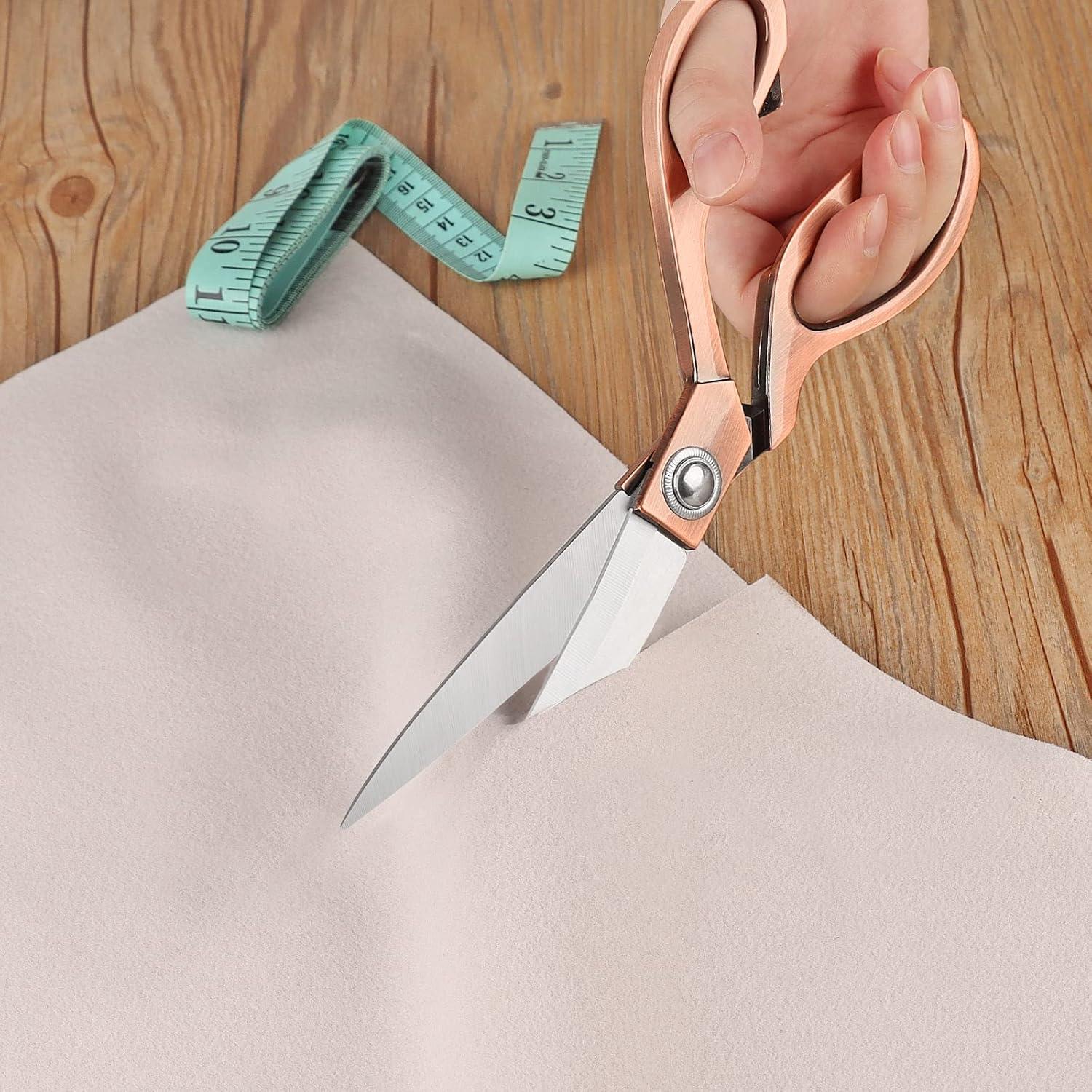 Professionelle Nähschere 24cm Edelstahl Stoff Leder Schneiderschere