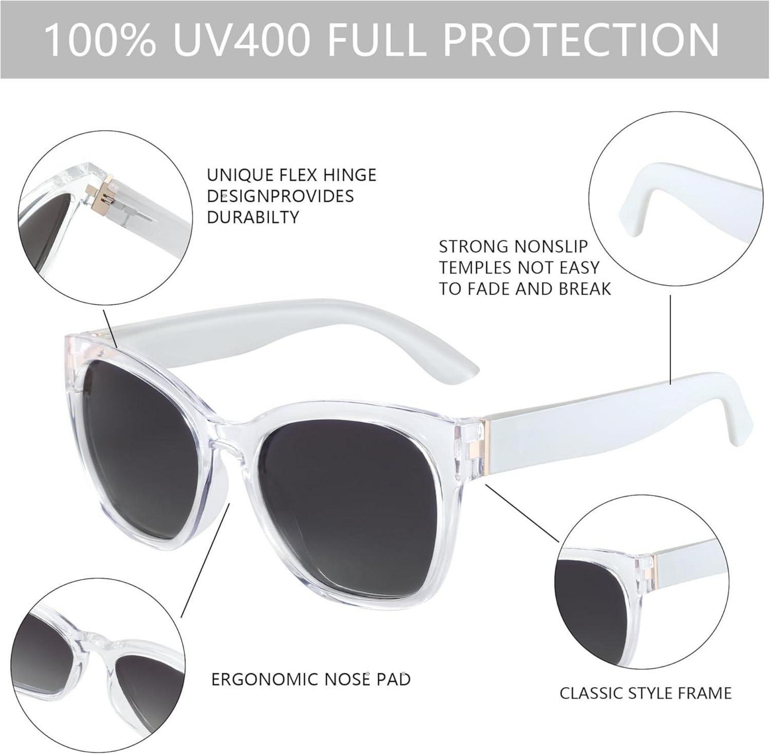 ZENOTTIC Vintage Cat Eye Sonnenbrille Damen Polarisiert UV400