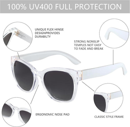 ZENOTTIC Vintage Cat Eye Sonnenbrille Damen Polarisiert UV400