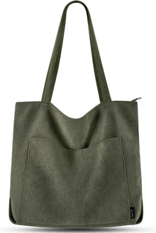 Handtasche Damen Groß Cord Umhängetasche Beuteltasche