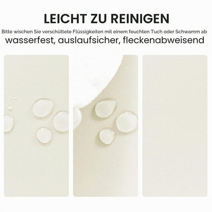Wasserdichte Champagner Tischdecke 140x240 cm – Abwaschbar & Fleckgeschützt