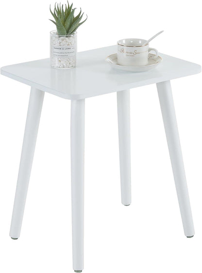 Beistelltisch Holz Weiß 40x30x43cm Wohnzimmer Schlafzimmer