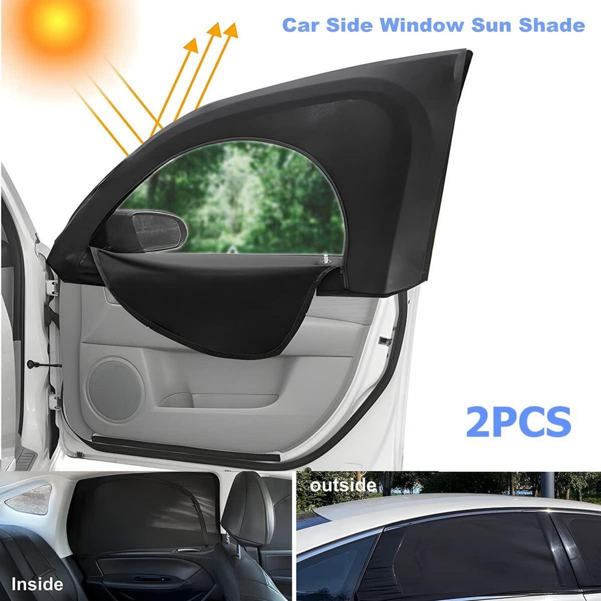 Autofensterjalousien 2-teilig, Universeller Sonnenschutz mit