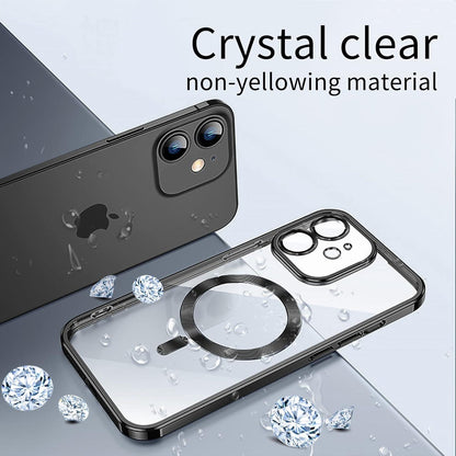 Magnetische iPhone 11 Hülle mit MagSafe, Stoßfest - Schwarz