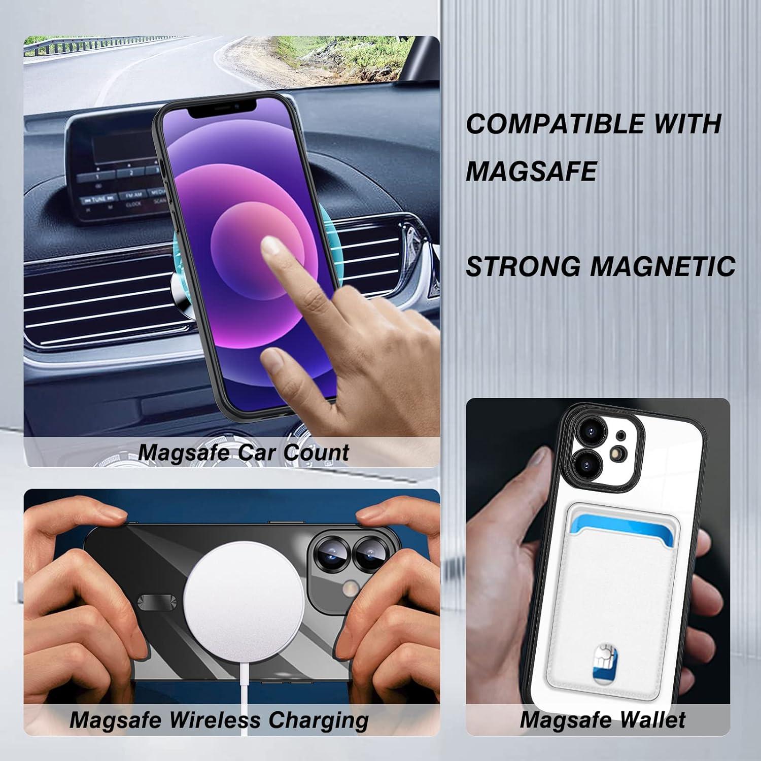 Magnetische iPhone 11 Hülle Kompatibel mit MagSafe Stoßfest