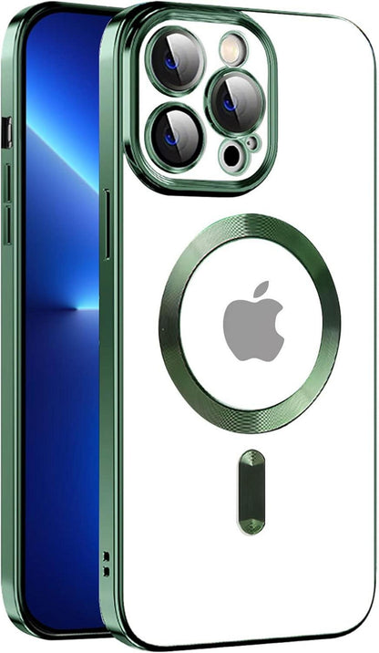 Magnetische iPhone 13 Pro Hülle MagSafe Stoßfest Anti-Vergilbung-Klar