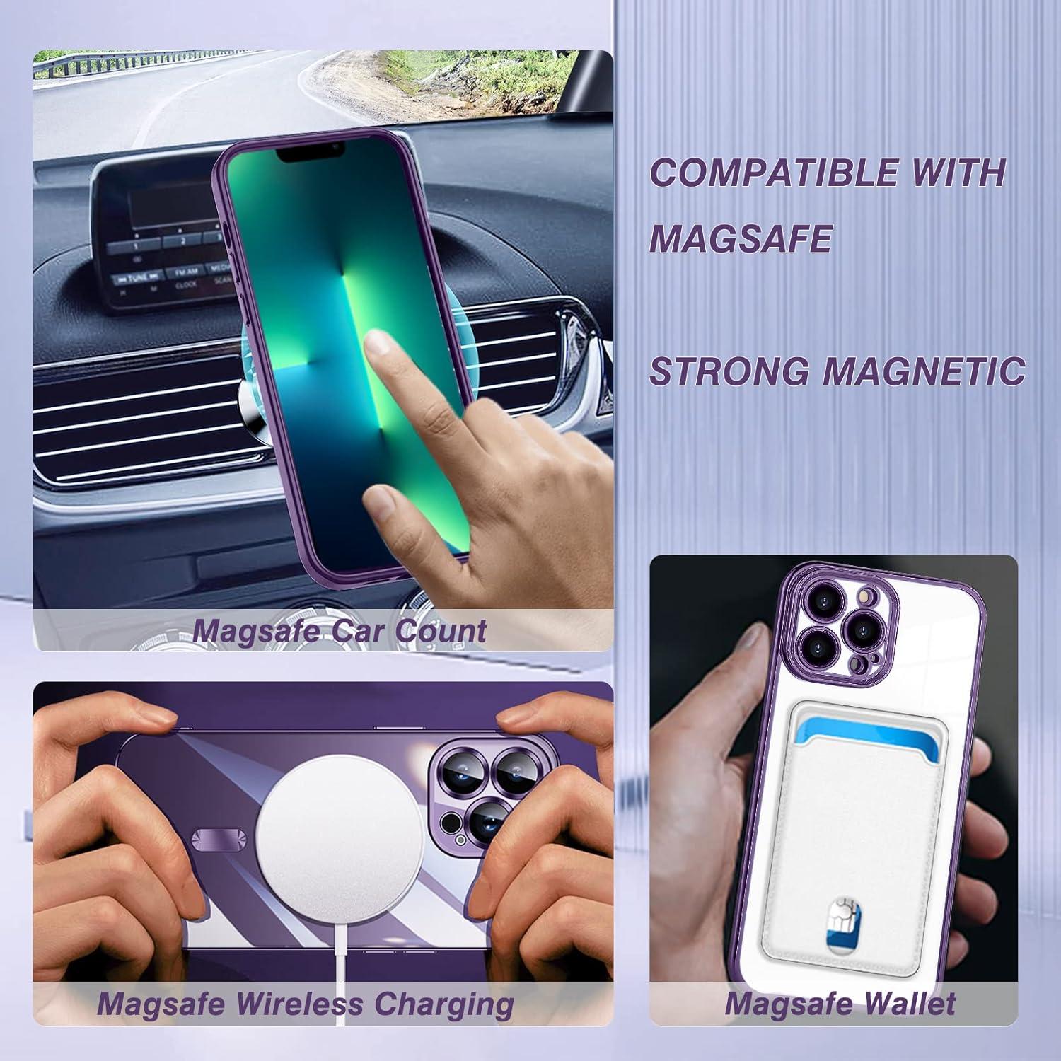 Magnetische iPhone 12 Pro Max Hülle kompatibel mit MagSafe Stoßfest