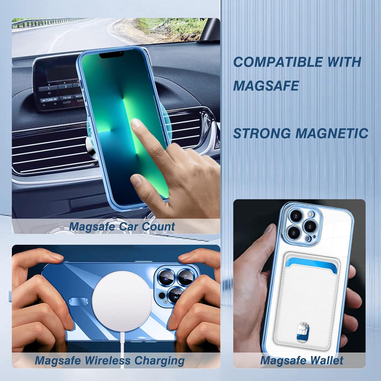 Magnetische iPhone 13 Pro Max Hülle MagSafe Stoßfest Militärnorm