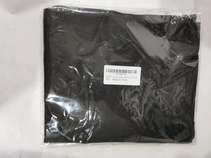Schwarze Küchenschürze mit verstellbarem Nackenband und großen Taschen