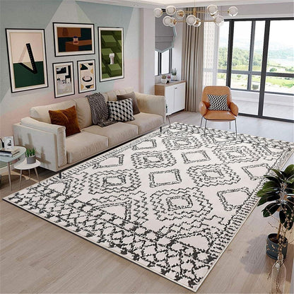 Moderner Beige Teppich Große Weiß Elfenbein/Schwarz 200x250cm