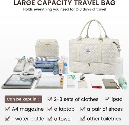 Sporttasche Damen Groß mit Schuhfach & Nassfach, Reisetasche LOVEVOOK