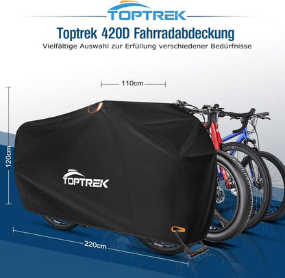 Toptrek Fahrradabdeckung wasserdicht 420D